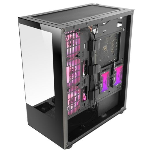 Mars Gaming MC-ULT Caja Gaming Custom XXL E-ATX Doble Cristal Templado + Puerta Lateral Negro