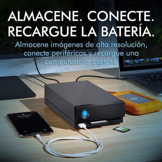 Disco Duro Lacie 1big Dock 16TB HDD 7200rpm Thunderbolt 3 USB-C Leitor SD/CF