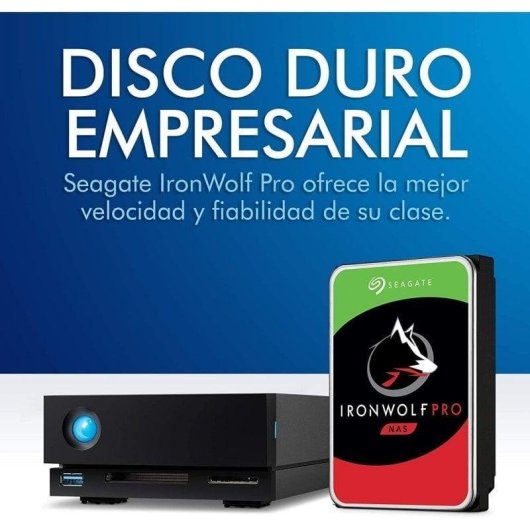 Disco Duro Lacie 1big Dock 16TB HDD 7200rpm Thunderbolt 3 USB-C Leitor SD/CF