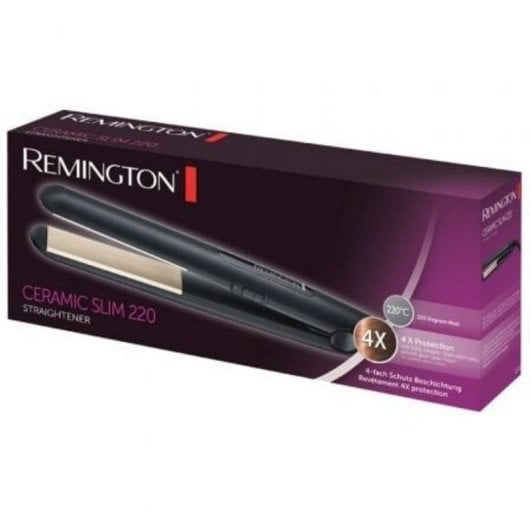 Keramik-Glätteisen Remington S1510 220ºC 2 Temperaturstufen Schmale Platten Schwarz