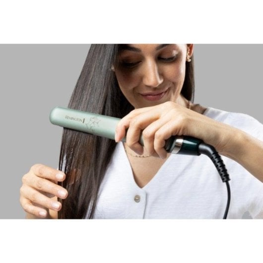 Prancha de Cabelo Cerâmica Remington S5860 230ºC 10 Definições Iónica Desligamento Automático Verde