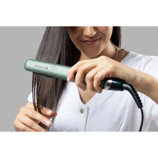 Prancha de Cabelo Cerâmica Remington S5860 230ºC 10 Definições Iónica Desligamento Automático Verde