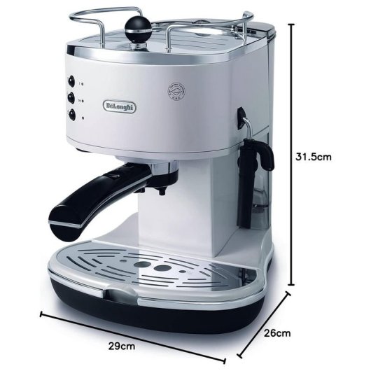 DeLonghi Icona Classic Pump ECO311.W Espressomaschine 15 Bar Weiß