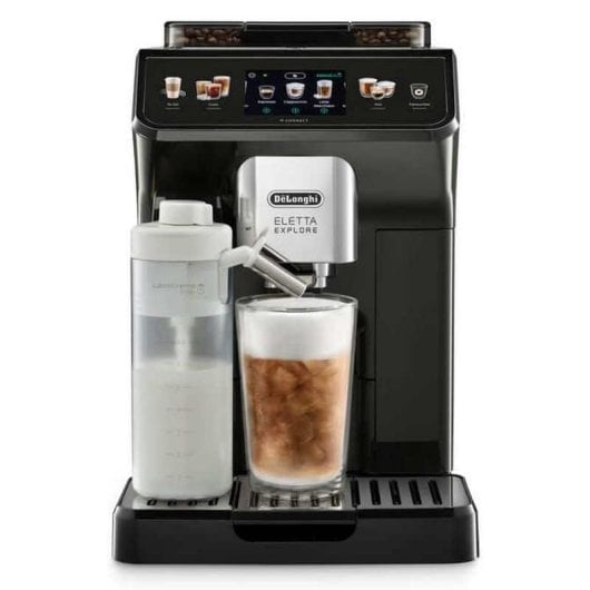 DeLonghi Eletta Explore ECAM450.65.G Máquina de Café Automática com Moinho 19 Bar Cinzenta Escura