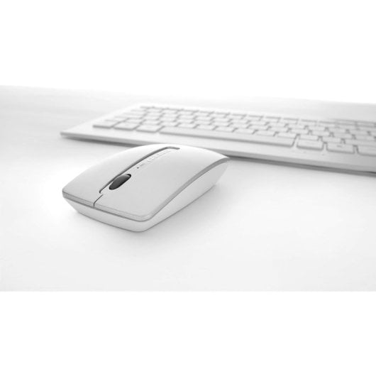 Tastiera CHERRY DW 8000 Mouse incluso RF wireless QWERTZ Argento tedesco, Bianco