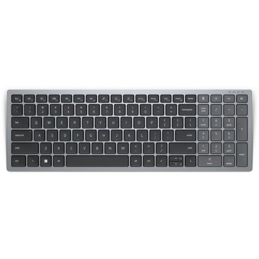 DELL KB740 Tastiera internazionale USA wireless + Bluetooth QWERTY RF Grigia, Nera