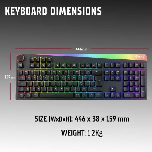 Itek X31 Teclado Mecánico Gaming RGB Outemu Blue Negro Layout Italiano