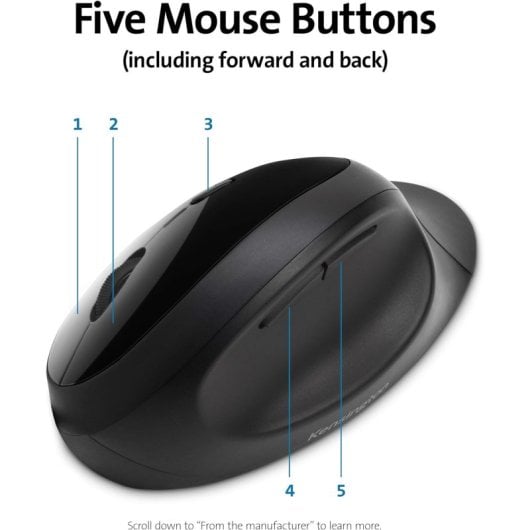 Kensington Pro Fit Ergo Pack Clavier Bluetooth sans fil Noir Disposition Anglais UK + Souris