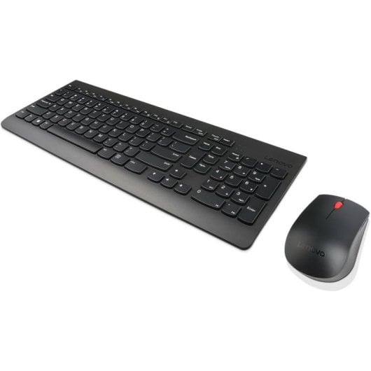 Lenovo Essential Combo Teclado Inalámbrico Negro Layout Inglés USA + Ratón