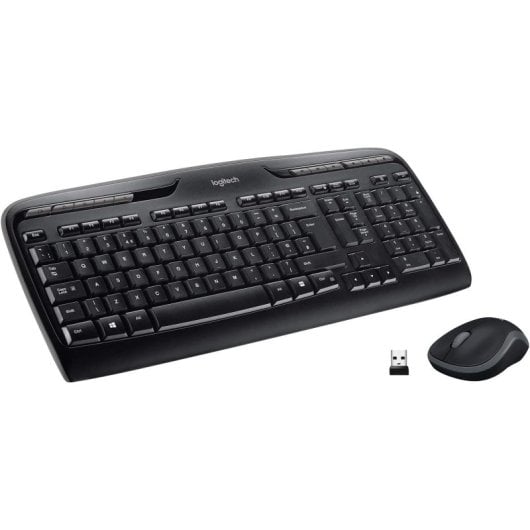 Logitech MK330 Combo Teclado Inalámbrico Negro Layout QWERTY Italiano + Ratón Inalámbrico