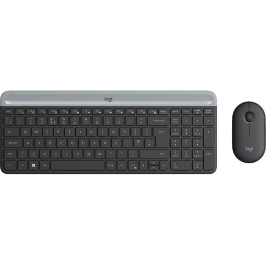 Logitech MK470 Tastatur Maus enthalten Universal RF Wireless QWERTY Italienisch Graphit