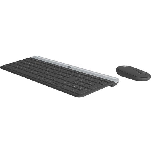 Logitech MK470 Tastatur Maus enthalten Universal RF Wireless QWERTY Italienisch Graphit