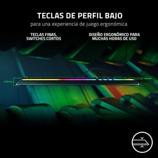 Razer Ornata V3 Teclado Gaming Membrana Híbrida RGB Preto Layout Italiano