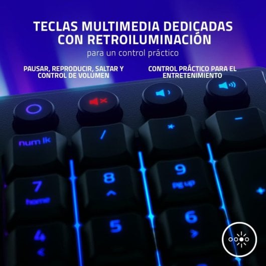 Razer Ornata V3 Teclado Gaming Membrana Híbrida RGB Preto Layout Italiano