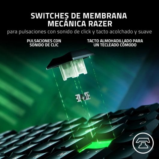 Razer Ornata V3 Teclado Gaming Membrana Híbrida RGB Preto Layout Italiano