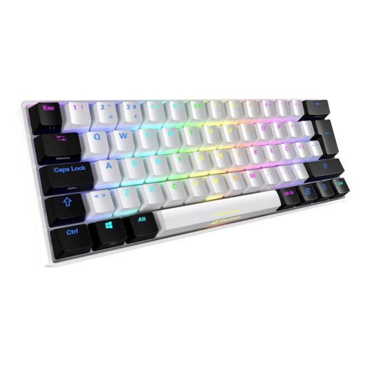 Sharkoon SKILLER SGK50 S4 Teclado Mecânico Gaming RGB Branco Layout QWERTY Italiano