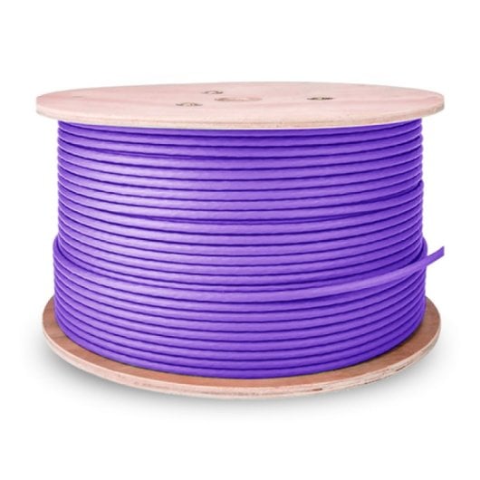 Aisens Cable de Red RJ45 LSZH Cat 6 UTP Rígido AWG23 CCA (Aleación) Violeta 305m