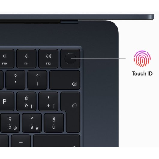 Apple MacBook Air 2023 Apple M2/8GB/256 GB SSD/GPU Deca Core/15.3" Midnight Teclado Italiano