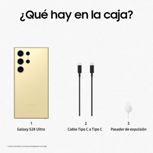 Samsung Galaxy S24 Ultra 12/512GB Amarillo Titanium Libre Versión Importada EU