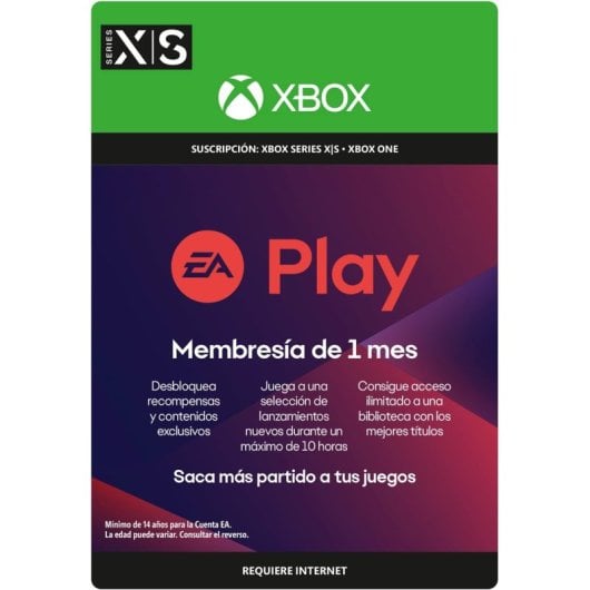 EA Play 1 Mes Xbox Series X/S One Descarga Digital