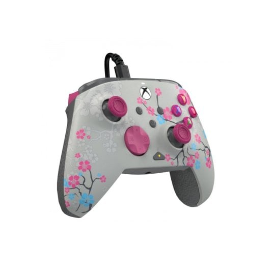 PDP Rematch Glow Mando con Cable Gris/Rosa para Xbox X/S/One/PC