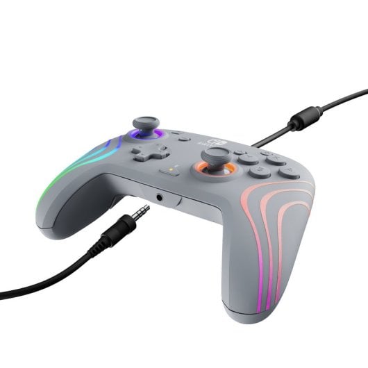 Controller cablato PDP Afterglow Wave Grey per Nintendo Switch/OLED