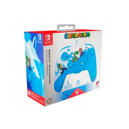 Controller cablato PDP Rematch Mario Escape per Nintendo Switch/Lite