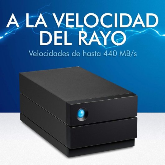 LaCie 2big RAID 16TB array di dischi Desktop Nero