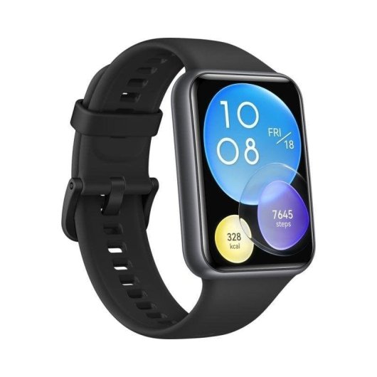 Huawei Watch Fit 2 Bluetooth GPS 33mm AMOLED Preto M Resistente à Água 5ATM SpO2