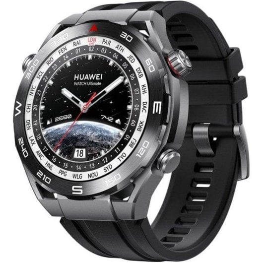 Huawei Watch Ultimate Bluetooth GPS NFC 48mm AMOLED Schwarz Wasserdicht 10ATM SpO2 Puls Schlafmonitor