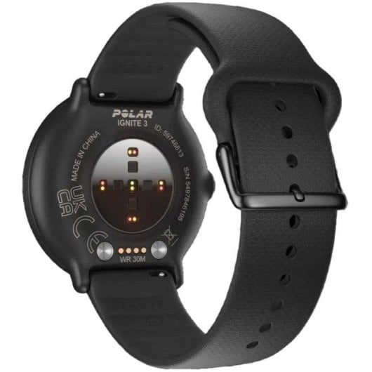 Polar Ignite 3 Bluetooth GPS 43mm AMOLED Preto S/L Resistente à água 30m Pulsómetro Sono