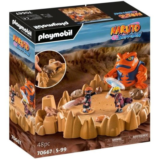Gioco Playmobil 70667 Naruto Shippuden Lotta per Konoha-Gakure 48 Pezzi
