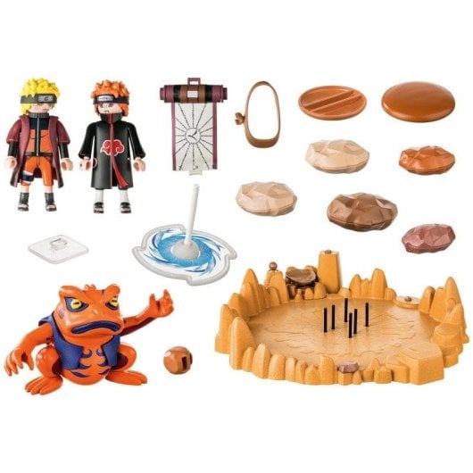 Gioco Playmobil 70667 Naruto Shippuden Lotta per Konoha-Gakure 48 Pezzi