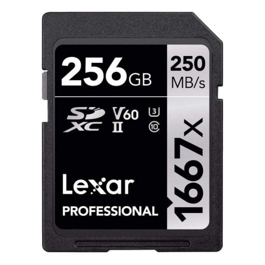 Lexar-Professional-1667x-Serie-Silver-SDXC-256GB-UHS-II-U3-V60-Clase-10