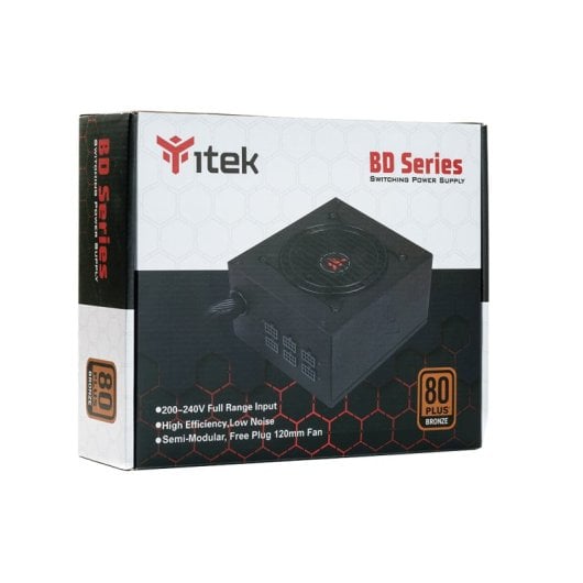 Alimentatore itek BD600 600 W 24 pin ATX ATX Nero