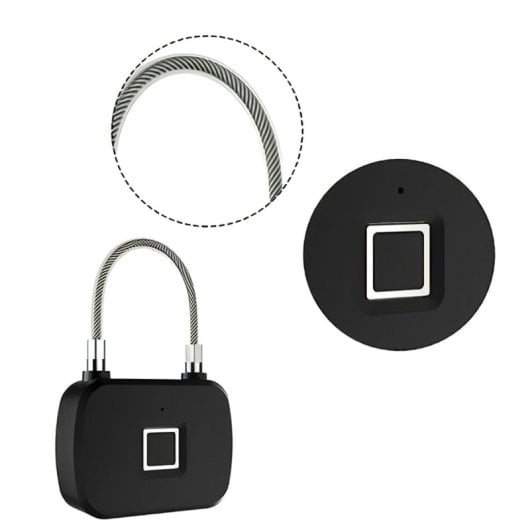 Klack Smart Fingerprint Cadeado com Sensor de Impressão Digital para Bloqueio e Desbloqueio