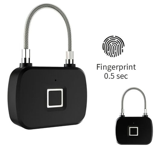 Klack Smart Fingerprint Cadeado com Sensor de Impressão Digital para Bloqueio e Desbloqueio