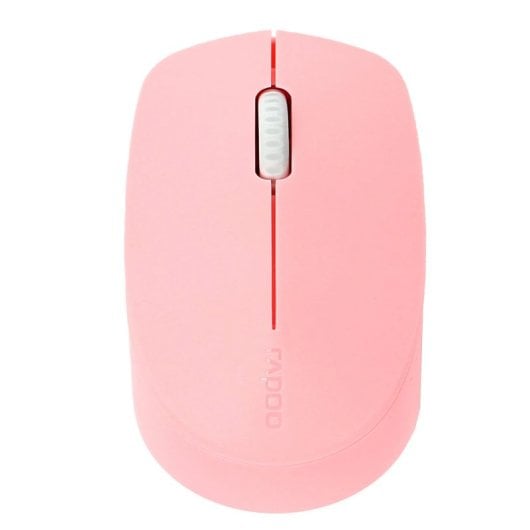 Rapoo M100 Silent Ratón Óptico Inalámbrico Silencioso Multimodal 1300DPI Rosa