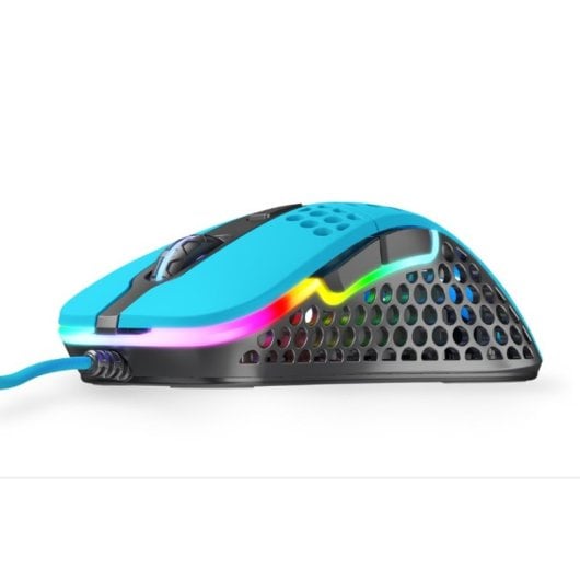 Mouse da gioco ottico USB ambidestro Xtrfy M42 16000 DPI blu