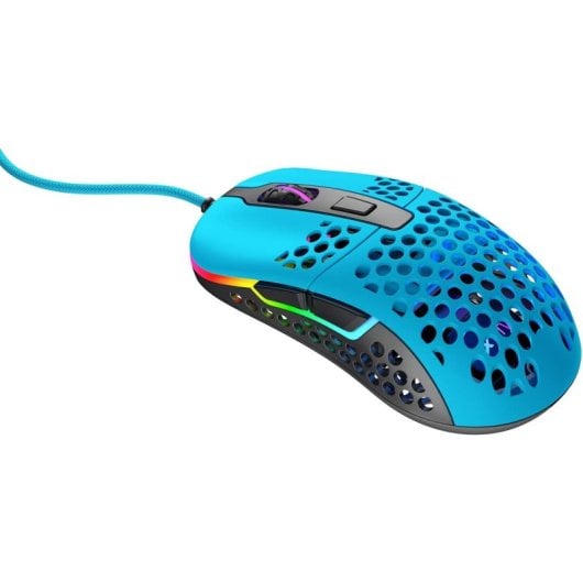 Mouse da gioco ottico USB ambidestro Xtrfy M42 16000 DPI blu