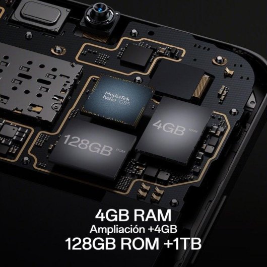 OPPO A18 4G 4GB 128GB 6.56" Nero