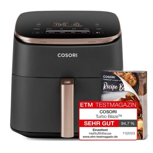 Airfryer Cosori Turbo Blaze Chef Edition 6 L 1725 W avec Écran Tactile