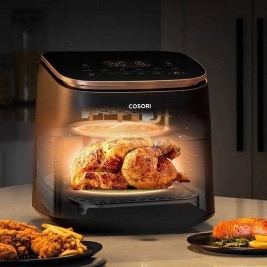 Freidora de ar Cosori Turbo Blaze Chef Edition 6L 1725W ecrã LCD acessórios