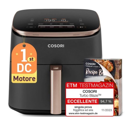 Airfryer Cosori Turbo Blaze Chef Edition 6 L 1725 W avec Écran Tactile