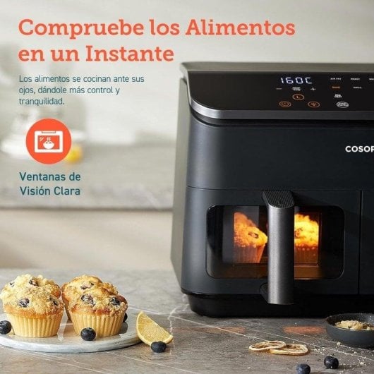 Cosori Dual Basket 8.5 Chef Edition Freidora de Aire sin Aceite con Doble Cesta 8.5L 1800W Negra Reacondicionado