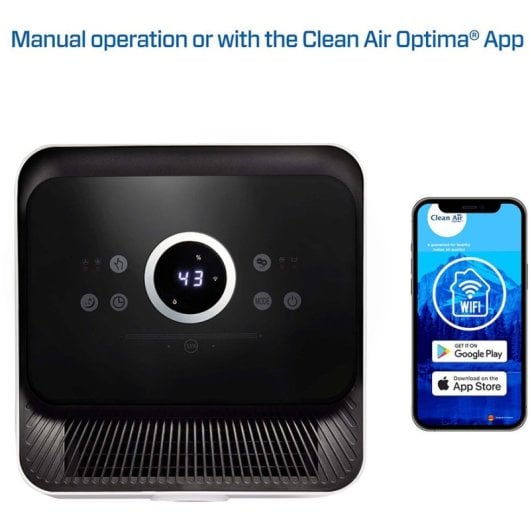 Clean Air Optima CA-704 Smart Deshumidificador y Purificador de Aire Wifi para 40m2