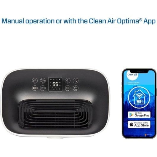 Clean Air Optima CA-705 Smart Deshumidificador y Purificador de Aire Wifi para 50m2