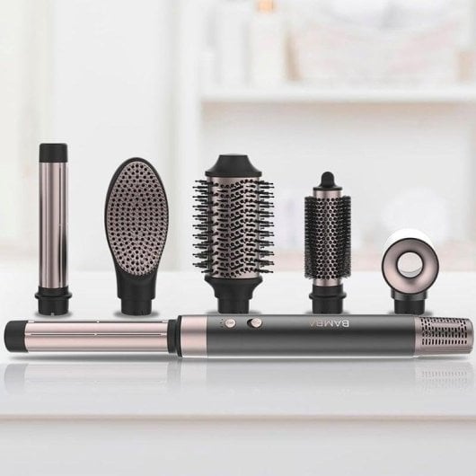 Brosse soufflante Cecotec Bamba CeramicCare AirGlam Original 6 en 1, moteur brushless