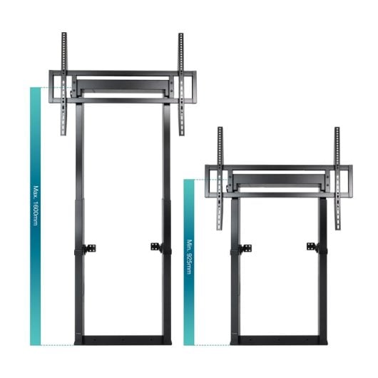 TooQ Hiperión Soporte de Suelo/Pared Fijo para Pantallas 55"-100" VESA 800x600 Peso Max. 120Kg Negro