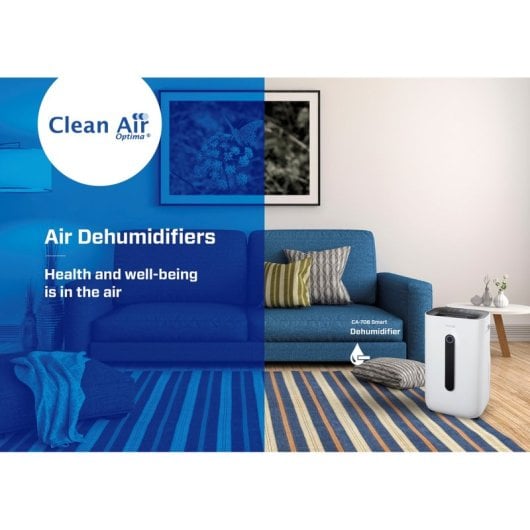 Clean Air Optima CA-706 Smart Deshumidificador y Purificador de Aire Wifi para 70m2